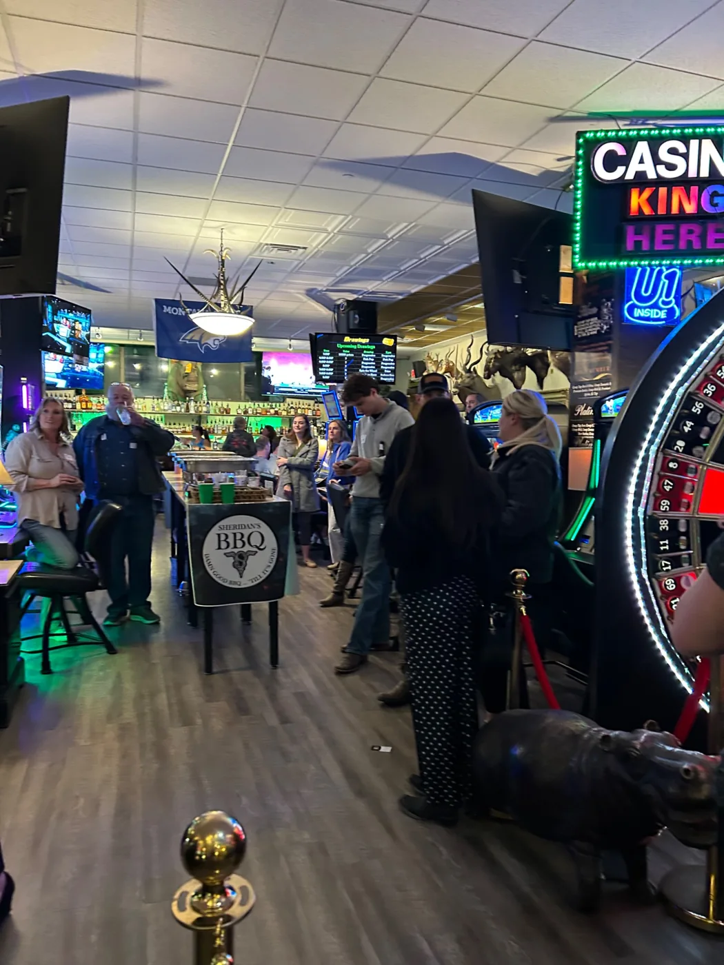 Guests gathered at Rhino Casino event